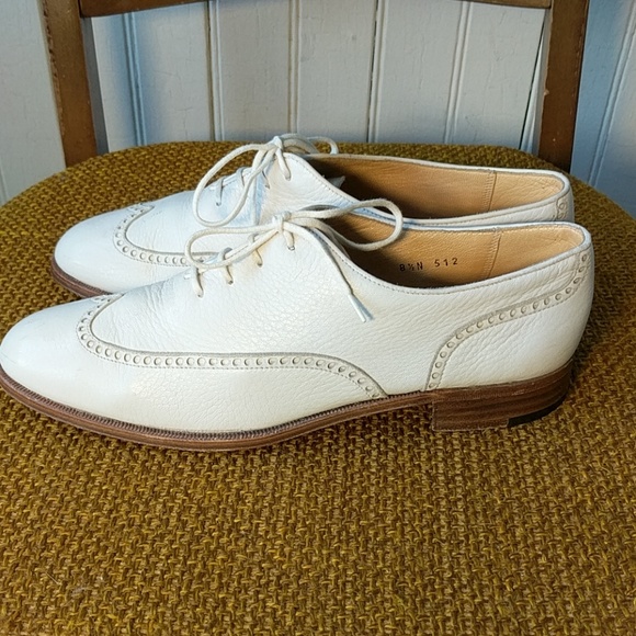 Gravati Neiman Marcus white wingtip oxfords 8.5 N - Picture 3 of 7